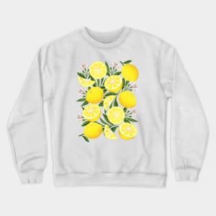 Yellow Lemons Crewneck Sweatshirt